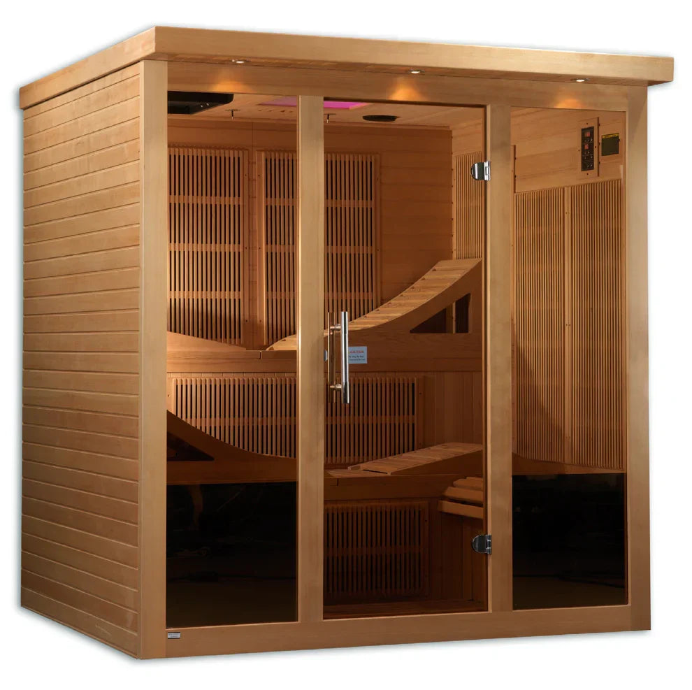 Golden Designs GDI-6996-01 Elite Near Zero EMF 6-Person Far Infrared Sauna