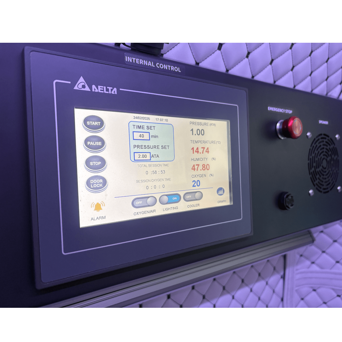 2.0 ATA Hardshell Multiplace Hyperbaric Chamber with BIBS Mask