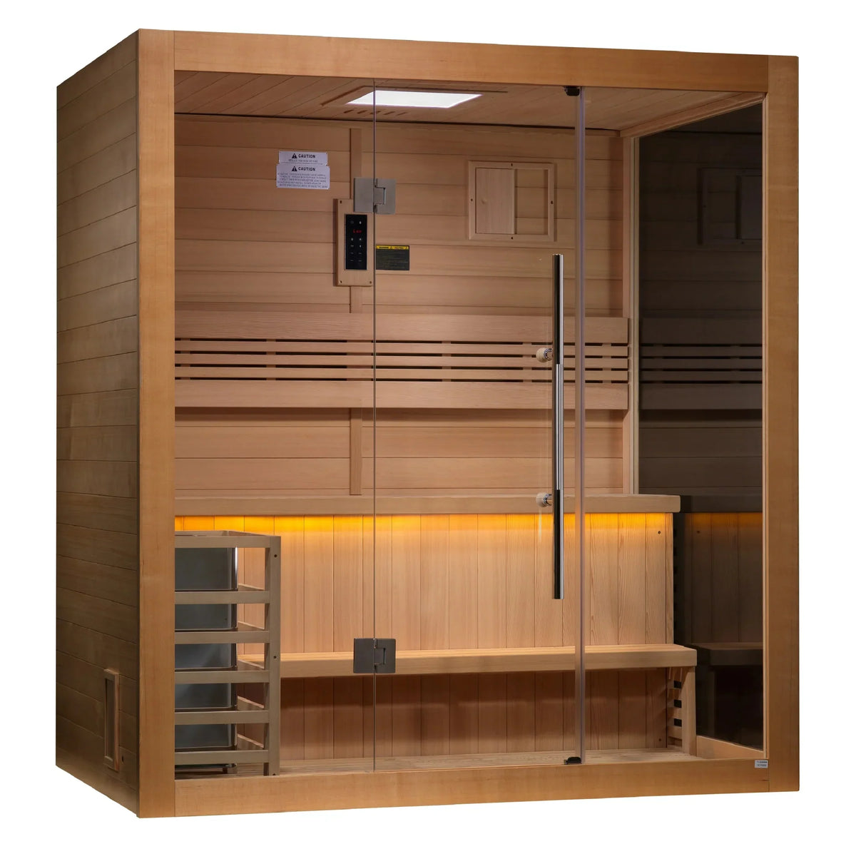 Golden Designs "Forssa Edition" 4 Person Traditional Sauna - Canadian Red Cedar Interior