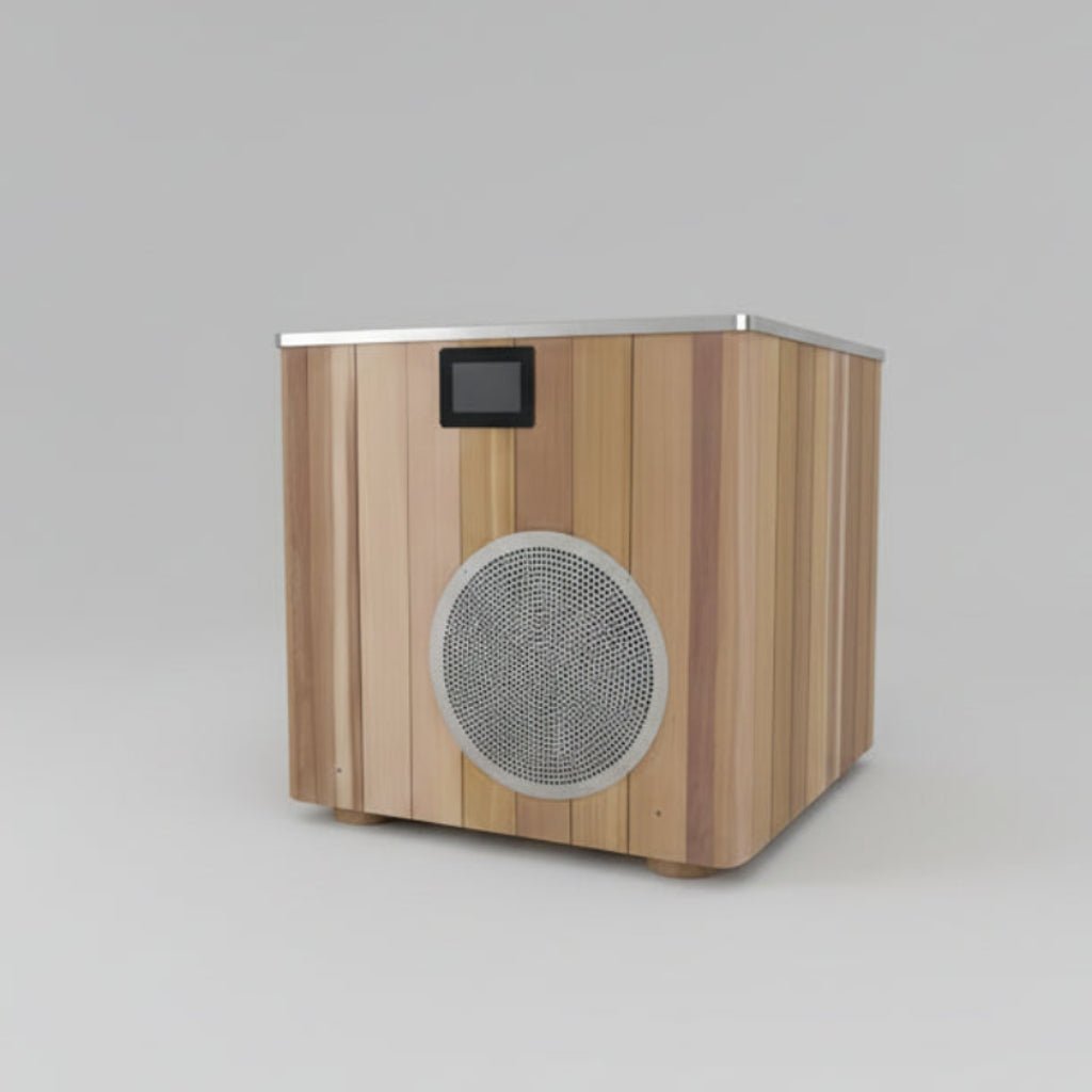 Wood/Stainless Steel Plunge Pool With Integrated Chiller/Heater