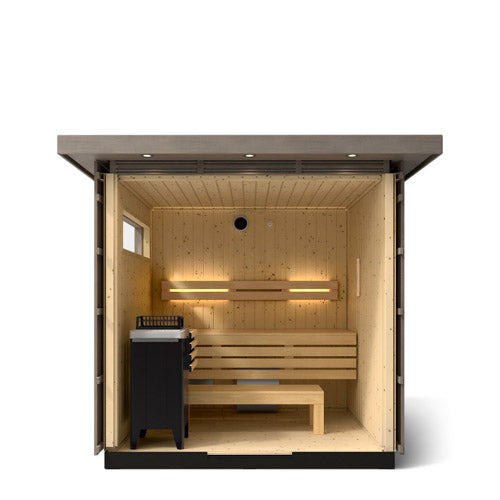 Kohler C2 Outdoor Sauna Kit – Weathered Grey Spruce
