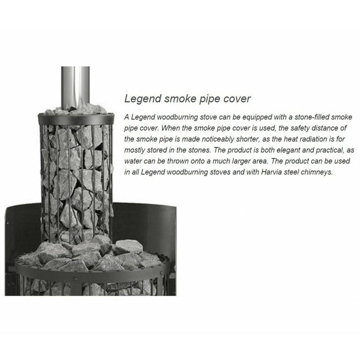 Harvia Legend Smoke Pipe Cover - Finnish Sauna Builders