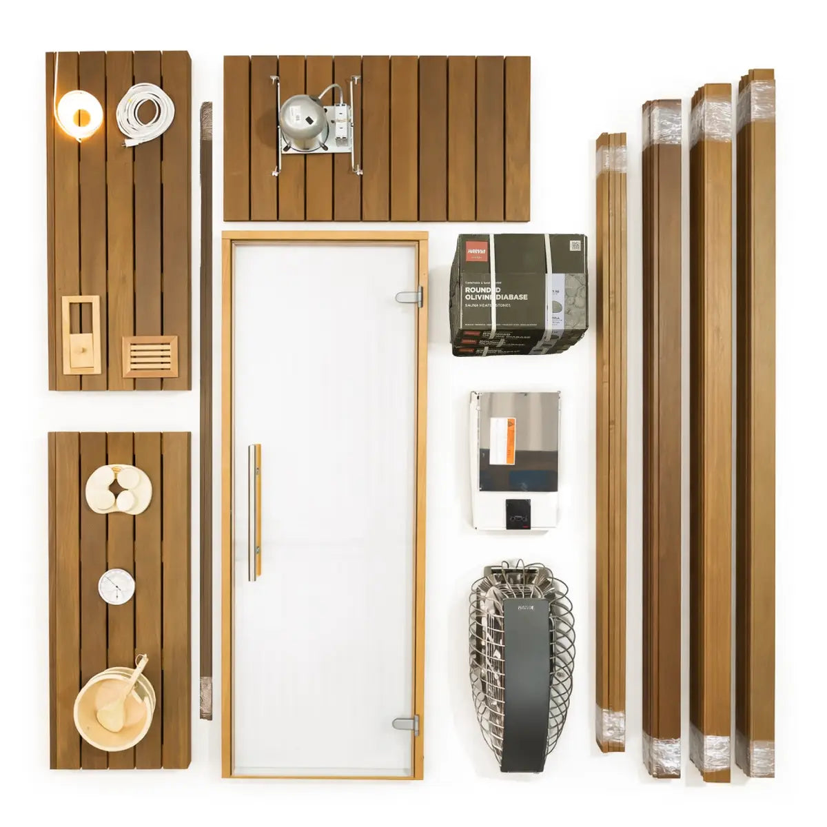 Custom Indoor Sauna Room - 7' x 8' x 8' - Finnish Sauna Builders