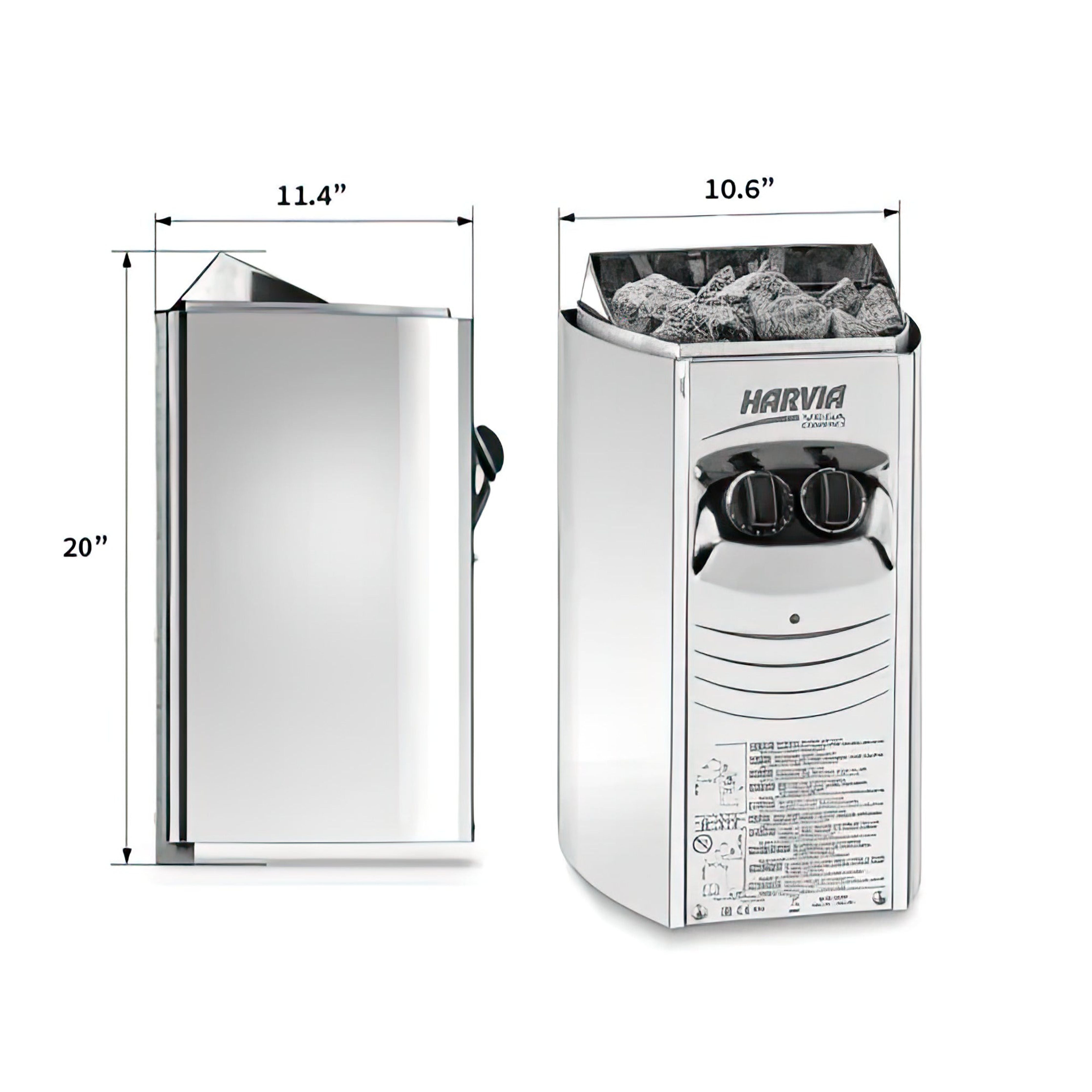 Harvia Vega Compact 3500 3.5KW Sauna Heater with Built-in Control - Finnish Sauna Builders
