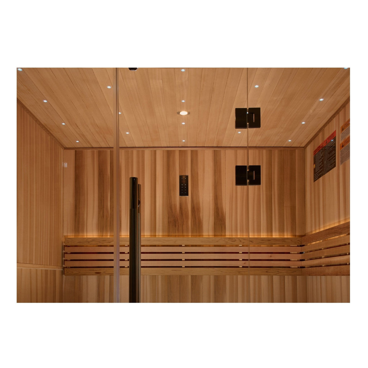 Golden Designs "Copenhagen Edition" 3-Person Traditional Sauna – Canadian Red Cedar & Pacific Premium Clear Cedar